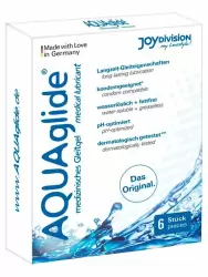 Вагинальная смазка JoyDivision AQUAglide на водной основе, 6 шт по 3 мл