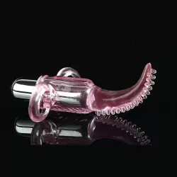 Вибростимулятор клитора с креплением на пальцы Vibro Finger – розовый