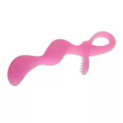 Анальный стимулятор зигзаг Fabulous Lover со щеточкой – розовый