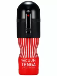 Набор Tenga Vacuum Max: мастурбатор и устройство для создания вакуума, 7,2 см, черный с красным