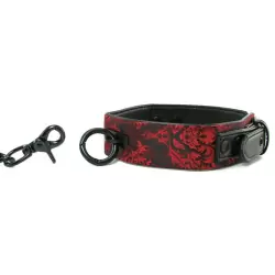 Ошейник с цепью Scandal Collar with Leash атласный