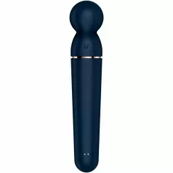 Элегантный вибратор Satisfyer Planet Wand-er, 22 см, силикон, синий