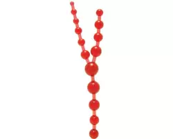 Тройные анальные шарики Triple Anal Pleasures – красный