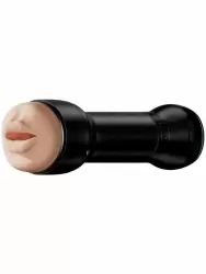 Набор Kiiroo: Мастурбатор Feel Stroker Mouth + интерактивная насадка PowerBlow, со всасывающим эффектом, черный