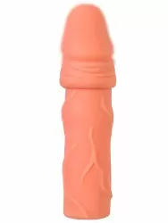 Реалистичная насадка-удлинитель TOYFA XLover, с кольцом-подхватом мошонки 16 см, TPE, телесный