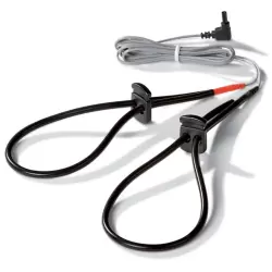 Двойное лассо для пениса Rodeo Robin с электростимуляцией – черный