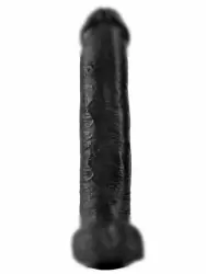 Реалистичный фаллоимитатор-гигант Pipedream King Cock 15 Cock with Balls, с мошонкой, 40,5 см, диаметр 7,6 см, черный