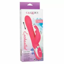 Рельефный вибратор-кролик Enchanted Exciter, с функциями ротации и толчков, 20 режимов, 12,75 см, розовый