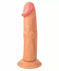 Виброреалистик TOYFA RealStick Nude 7,9” на присоске – телесный