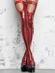 Глянцевые чулки госпожи (Me Seduce) – красный