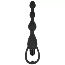 Анальная цепочка с вибрацией Silicone Vibrating Pleasure Beads