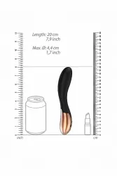 Виромассажер для точки G с вибрацией и функцией нагрева Posh (черный)