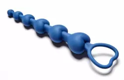 Анальная цепочка Love Beam синего цвета
