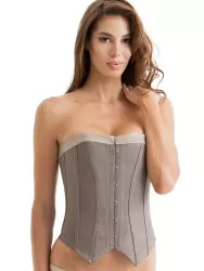 Корсет Suit Inspired Waistcoat Corset – коричневый, S