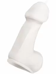 Оригинальная свеча Pecado BDSM «Пенис средний», 8,5 см, белая