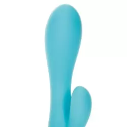 Вибромассажер со стимулятором клитора Impress Petite Dove перезаряжаемый – голубой
