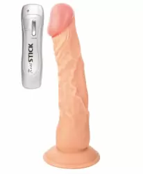 Виброреалистик TOYFA RealStick Nude 8,8” на присоске – телесный