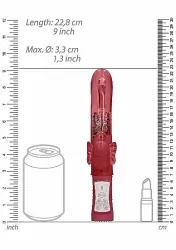 Вибратор кролик Rotating Butterfly (красный)