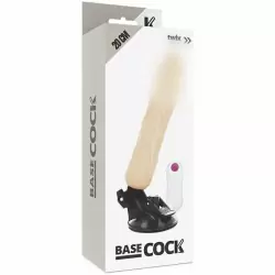 Реалистичный вибратор с пультом управления Basecock Realistic Vibrator Remote Control Flesh