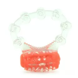 Яркое кольцо на пенис ColorPop Quickie Screaming O с вибрацией – оранжевый