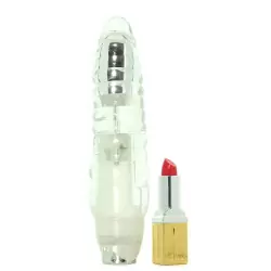 Светящийся вибромассажер Lucidity Aurora – прозрачный