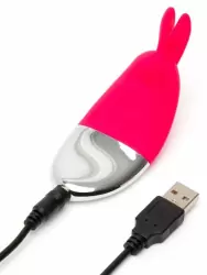 Яркий стимулятор клитора Happy Rabbit, 12 режимов, 10 см, розовый