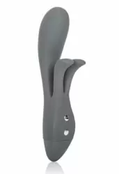 Вибромассажер Embrace Sweetheart Wand со стимуляцией клитора (Серый)
