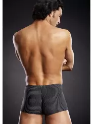 Транк-боксеры BlueLine из микрофибры в черно-белую полоску – L/XL