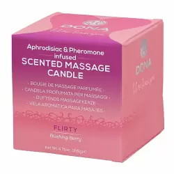 Массажная свеча Dona Let Me Tease You Flirty с феромонами – ягодный, 135 г