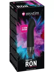 Инновационный вибратор Mystim Right on Ron, с электростимуляцией 10 скоростей, 16,5 см, черный