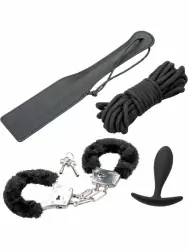 Многофункциональный БДСМ-набор California Exotic Novelties Pleasure Kits Explorer Collection, 4 предмета, с анальной пробкой