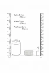 Нереалистичный мастурбатор N0. 92 - Reversible Masturbator and Bumper, диаметр 4 см, ТПЕ, прозрачный