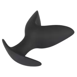 Раскрывающаяся анальная пробка Black Velvets – черный