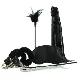 Дерзкий подарочный набор к 8 Марта для ценителей бондажа. Bondage Teaser Kit - черный