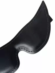 Маска на глаза Pecado BDSM, мягкая, закрытая, натуральная кожа, черная