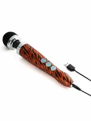 Мощный вибратор Doxy Die Cast 3R, 28 см, силикон, принт Тигровый