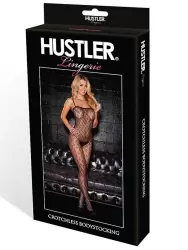 Изысканный кэтсьюит Hustler на тонких бретелях – черный