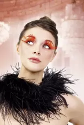 Ресницы перьевые Baci Лунь – красный