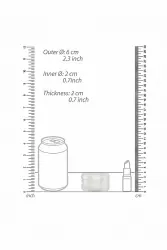 Нереалистичный мастурбатор N0. 93 - Reversible Masturbator and Bumper, диаметр 4 см, ТПЕ, прозрачный
