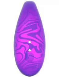 Парный вибратор Amovibe TWIN+ Purple, 8 см, 4 режима, управление через приложение, силикон, фиолетовый