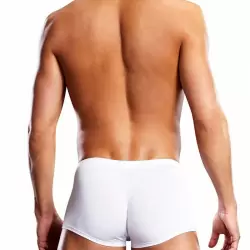 Белые боксеры BlueLine на шнуровке – S/M