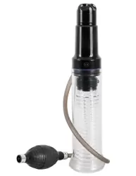 Нереалистичная вибропомпа-мастурбатор Orion Vibrating Multi Pump &amp Masturbator, 34 см, 5 скоростей, черный с прозрачным