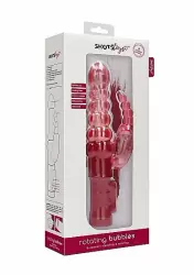 Вибратор кролик Rotating Bubbles - Red