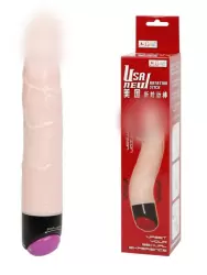 Фаллоимитатор Usa New с вибрацией и ротацией – телесный