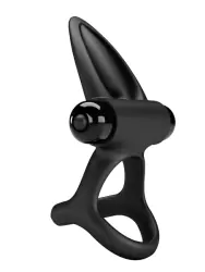 Многофункциональное эрекционное кольцо Pretty Love, с вибрацией, 10 режимов, чёрное