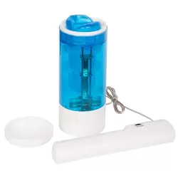 Супер-мастурбатор Up Down Mouth Masturbator с поступательными движениями – голубой