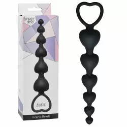 Анальная цепочка Heart's Beads Black 4101-03Lola