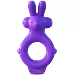 Эрекционное кольцо Ultimate Rabbit Ring с вибрацией – фиолетовый