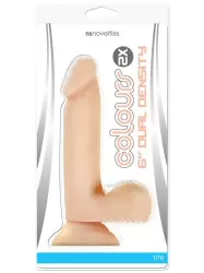 Фаллоимитатор Colours 2X Dual Density 6– телесный