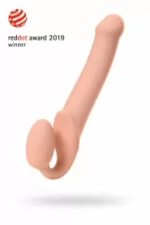 Безремневой страпон Strap-on-me. 25 см. Телесный